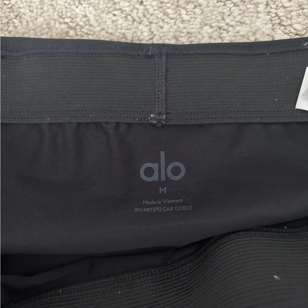 ALO Yoga Black Tennis Skirt
